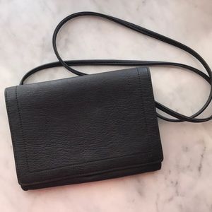 Black Envelope Bag Faux Leather
